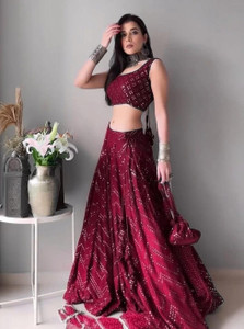 ZAALIMA FASHION Embroidered Semi Stitched Lehenga Choli