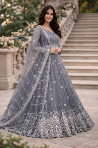 Styloxia Embroidered, Embellished Semi Stitched Lehenga Choli