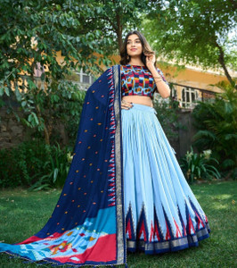 RADHVI BIZ Self Design Semi Stitched Lehenga Choli