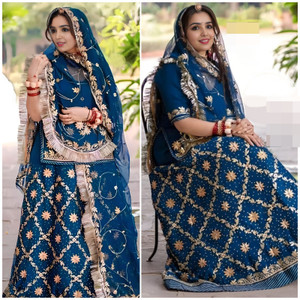 balaji textiles Embroidered Semi Stitched Rajasthani Poshak