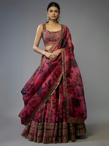 Tasrika Embroidered Semi Stitched Lehenga Choli