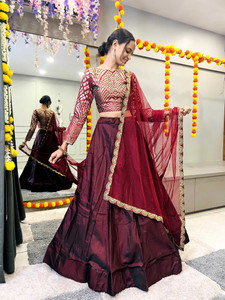 Fabcartz Embellished, Self Design Semi Stitched Lehenga Choli