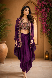 WEARMAN Leheriya Semi Stitched Lehenga & Crop Top