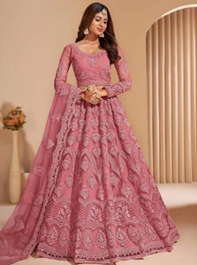 Udbhav Export Embroidered Semi Stitched Lehenga Choli