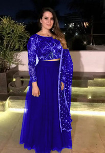 lazyandcrazy shop Self Design Semi Stitched Lehenga Choli