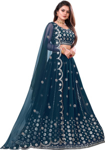 credebs Embroidered Semi Stitched Lehenga Choli