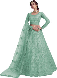 PATBRO Embroidered Semi Stitched Lehenga Choli