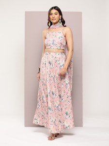 Jompers Printed Stitched Lehenga Choli
