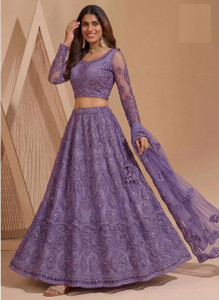 Styloxia Embellished Semi Stitched Lehenga Choli