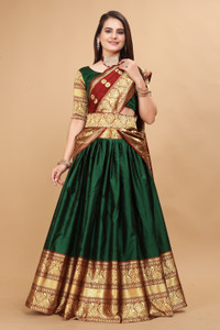 ISARA Embellished Semi Stitched Lehenga Choli