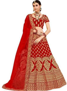 SHREE SIDHIVINAYAK Embroidered Semi Stitched Lehenga Choli