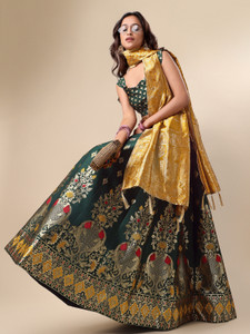 PURVAJA Embellished Semi Stitched Lehenga Choli