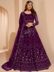 Reelove Factory Embroidered Semi Stitched Lehenga Choli