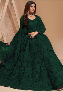 DEVSHREEFASHION Embroidered Semi Stitched Lehenga Choli