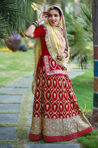 bhojal xcreation Embroidered Semi Stitched Rajasthani Poshak