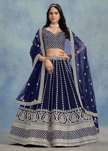 SANDAR FAB Embroidered Semi Stitched Lehenga Choli