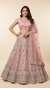 G2J BROTHERS Embroidered Semi Stitched Lehenga Choli