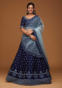 FORIOX Embroidered Semi Stitched Lehenga Choli