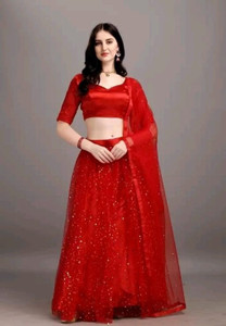 KRIMAA Embellished Semi Stitched Lehenga Choli