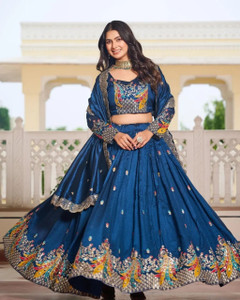PEDR TRENDS Embroidered Semi Stitched Lehenga Choli
