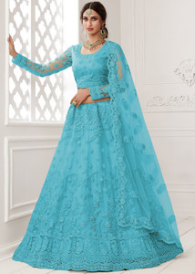PATBRO Embroidered Semi Stitched Lehenga Choli