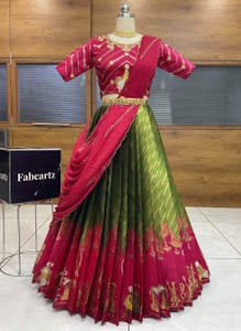 MR Y Self Design Semi Stitched Lehenga Choli