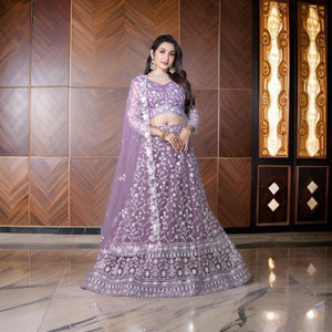 legecyethinc Embroidered Semi Stitched Lehenga Choli