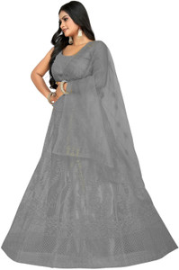 HKBDFAB Embroidered Semi Stitched Lehenga Choli