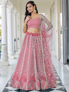 Udbhav Export Embellished Semi Stitched Lehenga Choli
