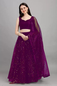 STITCHMALL Self Design Semi Stitched Lehenga Choli