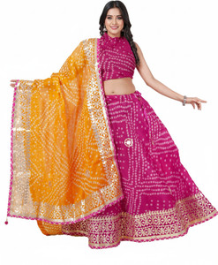 PAHNAVA Printed Semi Stitched Lehenga Choli