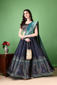 SHREE SANT SAREES Self Design Semi Stitched Lehenga Choli