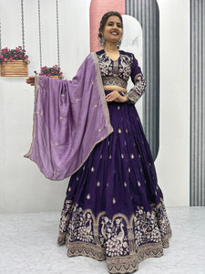 Kedar Fab Embroidered Semi Stitched Lehenga Choli
