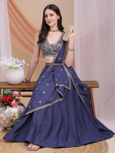 Kinjo Embroidered Stitched Lehenga Choli