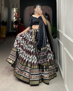Freydis Printed Semi Stitched Lehenga Choli