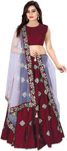 RamKrupa Creation Embroidered Semi Stitched Lehenga Choli