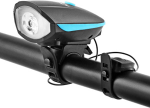 Rebound Ultra Bright Bike Set with Horn, Bicycle Front Headlight,USB Rechargeable Bell