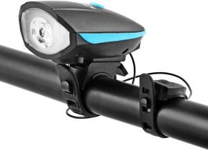 ADONYX Ultra Bright Bike Set with Horn, Bicycle Front Headlight,USB Rechargeable LED Front Light