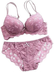 STEPHY Designer Women's Lightly Padded Push Up Solid Lingerie Set Lingerie Set