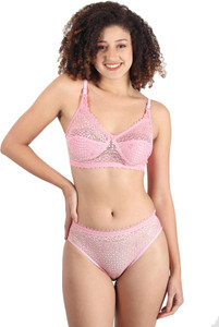 Unitrust Premium Quality Lingerie Set Net Bra and Matching Panty For Women Lingerie Set