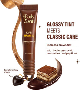 Plum BodyLovin' Kaapi Tiramisu Glassic Lip Balm | Espresso Brown Gloss Tint Deep Brown