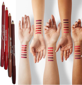 Facejewel Lip Liner Lip Pencil Set Of 4 Waterproof & Smooth