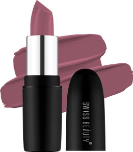 SWISS BEAUTY Pure Matte Creamy Lipstick|Non-drying, Highly pigmented Lipstick