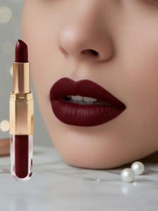 FLORENTHA Mattte 2 in 1 marooon lipstick pack of 1