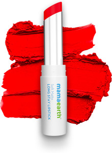 Mamaearth Soft Matte Long Stay Lipstick with Jojoba Oil & Vitamin E for 12 Hour Long Stay