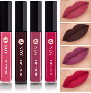 NOY Super Stay Matte Ink Bold Lip Color Liquid Lipstick Combo Pack of 4 Pcs #NL133