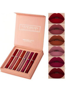 Nandiayan Liquid Lipstick Combo Set 6 Pcs Waterproof Matte Collection