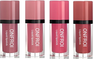 Onfroi Liquid Matte Lipstick Set of 4