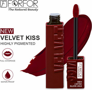 फॉरफोर Velvet Kiss Matte Liquid Lipstick – Pack of 1