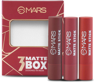 MARS 3 Red and Maroon Matte Lipstick Box Set